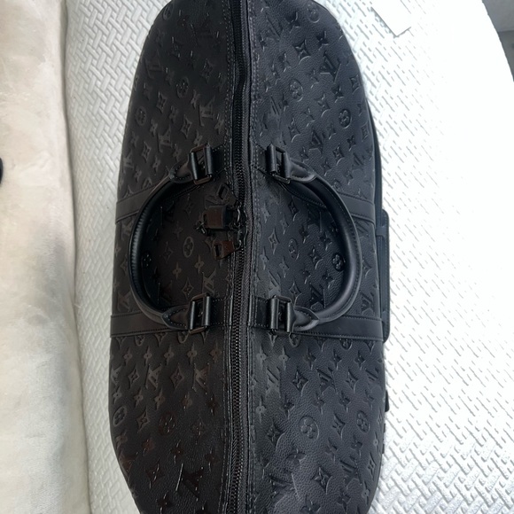 Louis Vuitton Keepall Bandouliere 50 Monogram Shadow Black - Picture 8 of 10